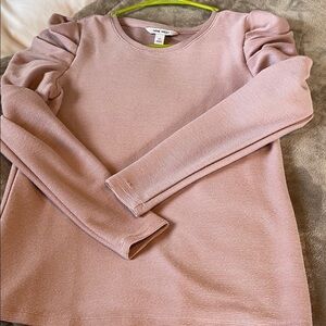 Nine West Light Pink Long Sleeve Kids Tee